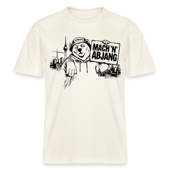 MACH 'N ABJANG- Berlin Shirt RELAXED FIT Unisex Organic T-Shirt - Naturweiß 