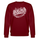 BERLINER SCHNAUZE-Unisex Bio-Sweatshirt II - Burgunderrot