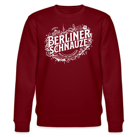 BERLINER SCHNAUZE-Unisex Bio-Sweatshirt II - Burgunderrot