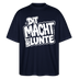 DIT MACHT URST LUNTE-Oversized Unisex Bio T-Shirt mit Berliner Dialekt - Navy