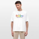 PRIDE 'REGENBOGENSCHAF'-Oversized Unisex Bio T-Shirt - Weiß