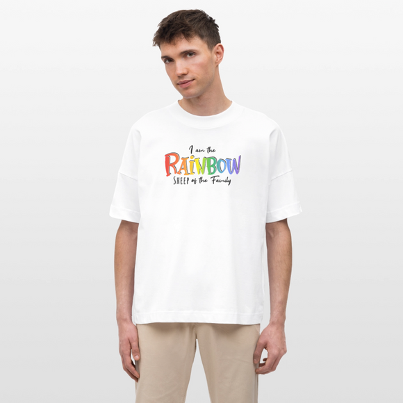 PRIDE 'REGENBOGENSCHAF'-Oversized Unisex Bio T-Shirt - Weiß