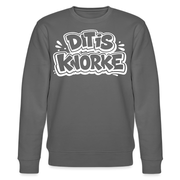 DIT IS KNORKE-Unisex Bio-Sweatshirt mit echt Berliner Schnauze - Anthrazit