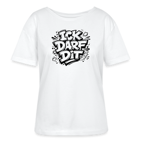 Berlin Shirt-ICK DARF DIT-Rundhals Frauen Bio-T-Shirt - Weiß