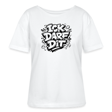 Berlin Shirt-ICK DARF DIT-Rundhals Frauen Bio-T-Shirt - Weiß