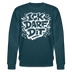 ICK DARF DIT-Unisex Bio-Sweatshirt mit Berliner Schnauze - Dunkles Petrol