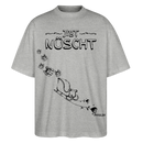 Weihnachten in Berlin 25-JIBT NÜSCHT-Oversized Unisex Bio T-Shirt - Grau meliert