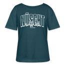 NÜSCHT MUSS ICK 25-Rundhals Frauen Bio-T-Shirt - Dunkles Petrol