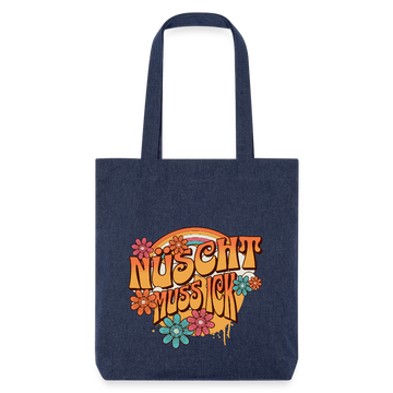 BERLINER RETRO-NÜSCHT-recycelter Heavyweight Stoffbeutel - melange Blue