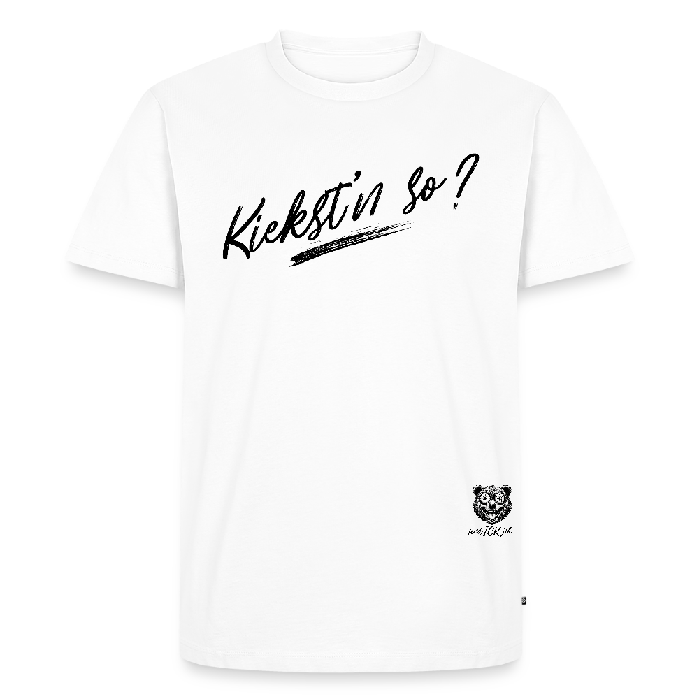KIEKSTN SO?-Männer Premium T-Shirt II - Weiß