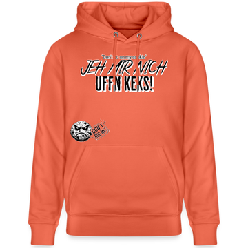 JEH MIR NICH UFFN KEKS-Unisex Bio-Hoodie - Hellrot