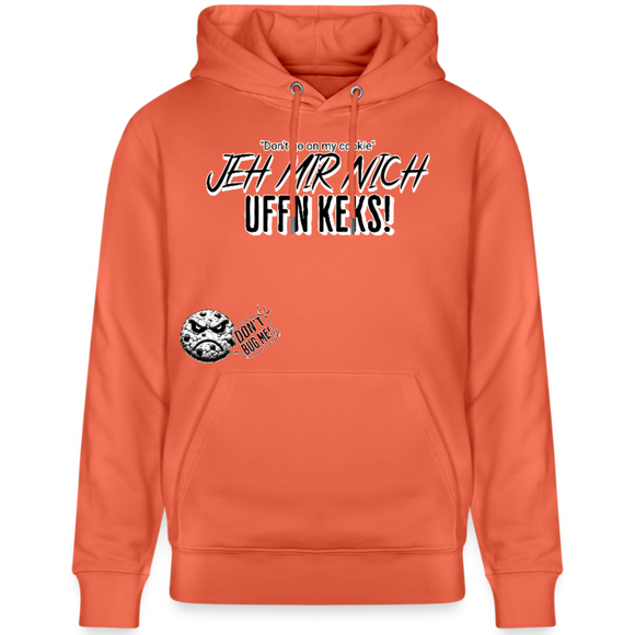 JEH MIR NICH UFFN KEKS-Unisex Bio-Hoodie - Hellrot