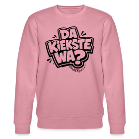 Berliner Spruch-DA KIEKSTE WA?-Unisex Bio-Sweatshirt - Lila Traum