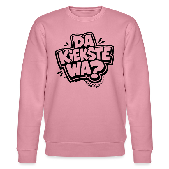 Berliner Spruch-DA KIEKSTE WA?-Unisex Bio-Sweatshirt - Lila Traum