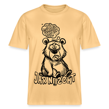DU SCHNALLST JAR NÜSCHT-RELAXED FIT Unisex BIO T-Shirt - Hellgelb