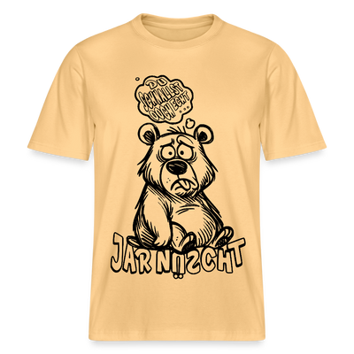 DU SCHNALLST JAR NÜSCHT-RELAXED FIT Unisex BIO T-Shirt - Hellgelb