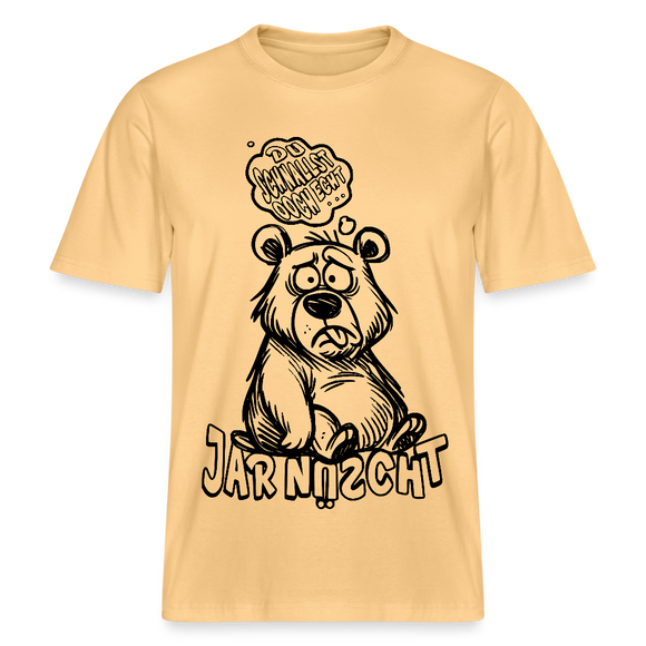 DU SCHNALLST JAR NÜSCHT-RELAXED FIT Unisex BIO T-Shirt - Hellgelb