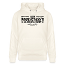 Berliner Spruch-NICH ANJESCHISSN-Unisex Bio-Hoodie - Naturweiß 
