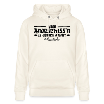 Berliner Spruch-NICH ANJESCHISSN-Unisex Bio-Hoodie - Naturweiß 