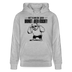 Berliner Bär mit Berliner Spruch-NETT KANN ICK OOCH-Unisex Bio-Hoodie - Grau meliert