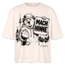 Berlin Shirt- MACH HINNE-Frauen Boxy Bio-T-Shirt mit Berliner Skyline - Natur