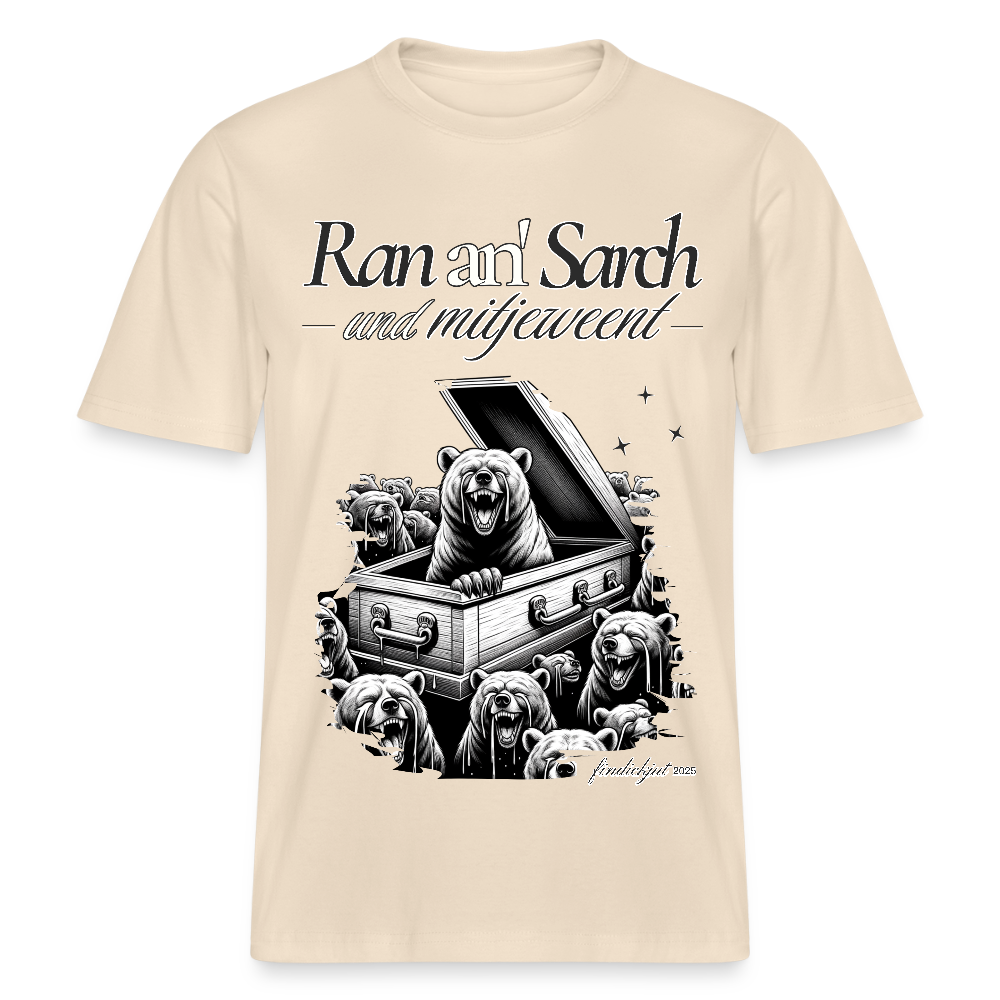 Ran an Sarch-Relaxed Fit Unisex Bio-T-Shirt I - Weißgrau