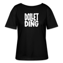 DOLLET DING-Rundhals Frauen Bio-T-Shirt - Schwarz