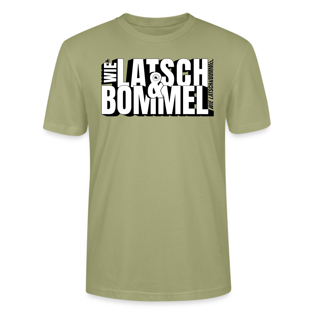 WIE LATSCH UND BOMMEL - Unisex BIO T-Shirt - Nebelgrün