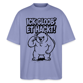 Berlin Shirt-ICK GLOOB ET HACKT-Oversized Unisex Bio T-Shirt - Violett