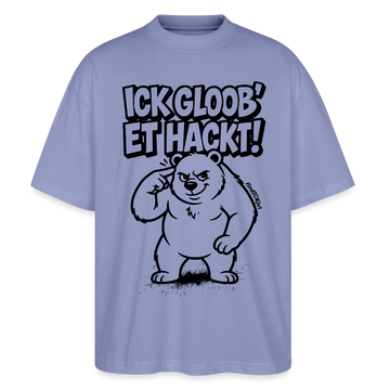 Berlin Shirt-ICK GLOOB ET HACKT-Oversized Unisex Bio T-Shirt - Violett