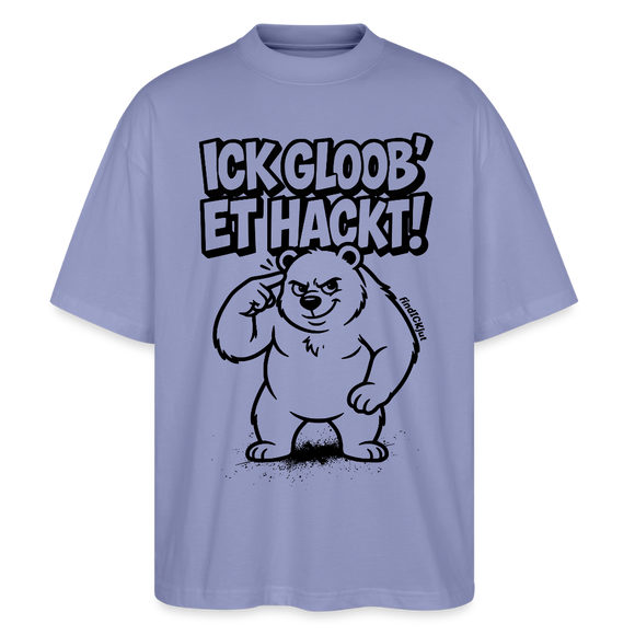 Berlin Shirt-ICK GLOOB ET HACKT-Oversized Unisex Bio T-Shirt - Violett