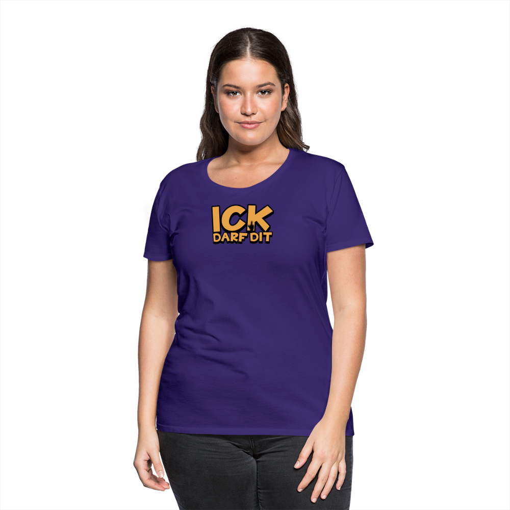 ICK DARF DIT - Frauen Premium T-Shirt - Lila