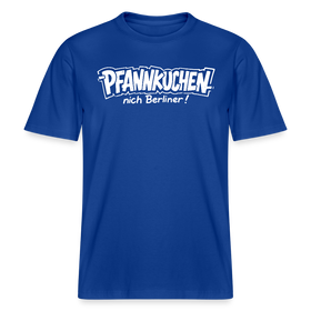 Berlin Shirt-PFANNKUCHEN NICH BERLINER!-RELAXED FIT Unisex bio T-Shirt - Dunkelblau