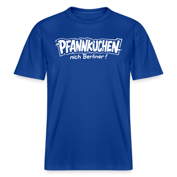 Berlin Shirt-PFANNKUCHEN NICH BERLINER!-RELAXED FIT Unisex bio T-Shirt - Dunkelblau