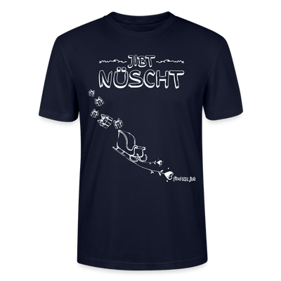 Weihnachten in Berlin 25-JIBT NÜSCHT-Unisex T-Shirt Bio II - Navy