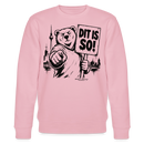Berlin Souvenir -DIT IS SO! – Unisex Bio-Sweatshirt mit Berliner Bär - Hellrosa
