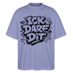 Berlin Shirt-ICK DARF DIT-Oversized Unisex Bio T-Shirt - Violett