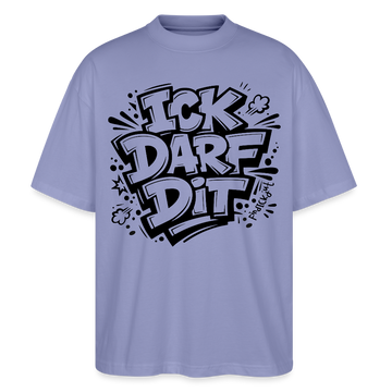 Berlin Shirt-ICK DARF DIT-Oversized Unisex Bio T-Shirt - Violett