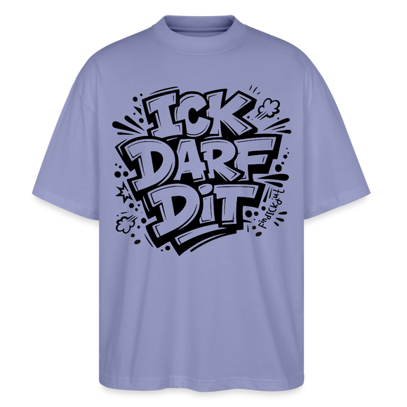 Berlin Shirt-ICK DARF DIT-Oversized Unisex Bio T-Shirt - Violett
