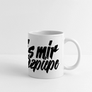 Dit is mir SCHNURZPIEPE-Panoramatasse - Weiß