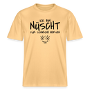 NÜSCHT FÜR SCHWACHE NERVEN-RELAXED FIT Unisex Organic T-Shirt mit Berliner Schnauze - Hellgelb