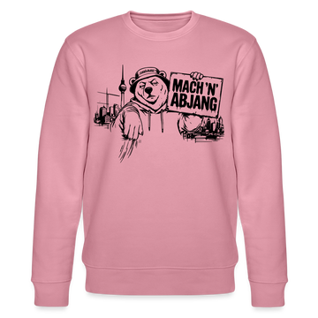 Berliner Schnauze "MACH 'N ABJANG-Unisex Bio-Sweatshirt - Lila Traum