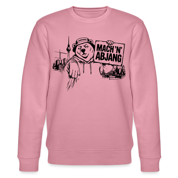 Berliner Schnauze "MACH 'N ABJANG-Unisex Bio-Sweatshirt - Lila Traum