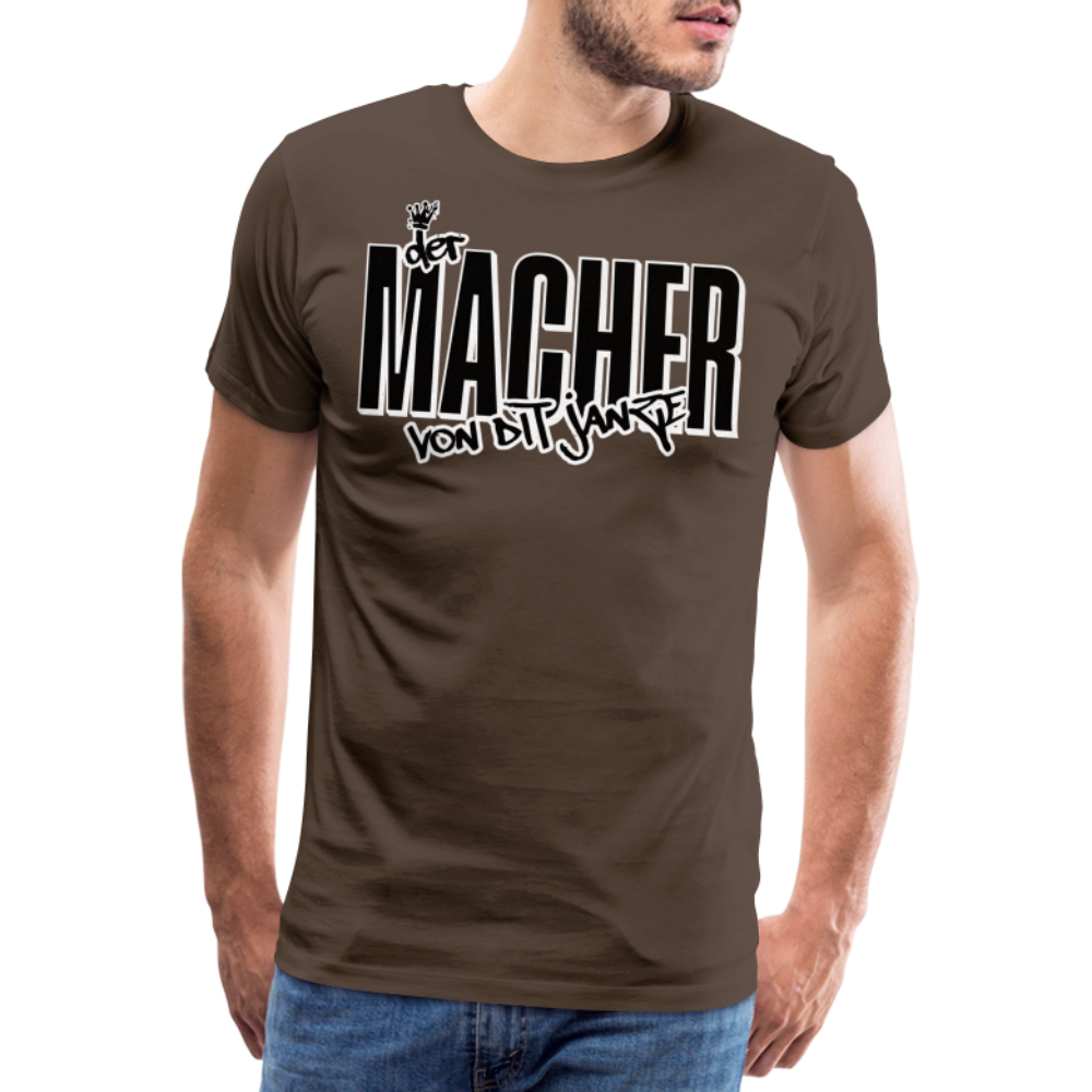 DER MACHER VON DIT JANZE - Männer Premium T-Shirt - Edelbraun