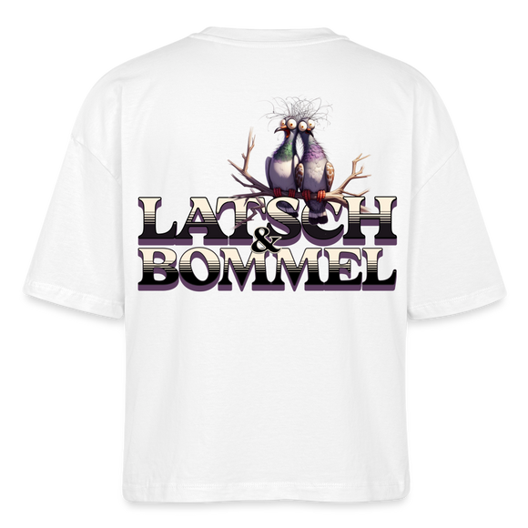 BERLINER LATSCH UND BOMMEL - Frauen Boxy Bio-T-Shirt - Weiß