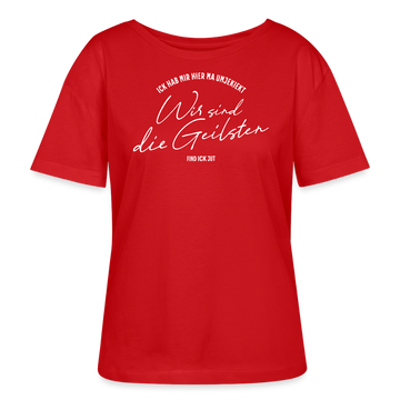 WIR SIND DIE GEILSTEN-Berlin2026-Rundhals Frauen Bio-T-Shirt - Rot