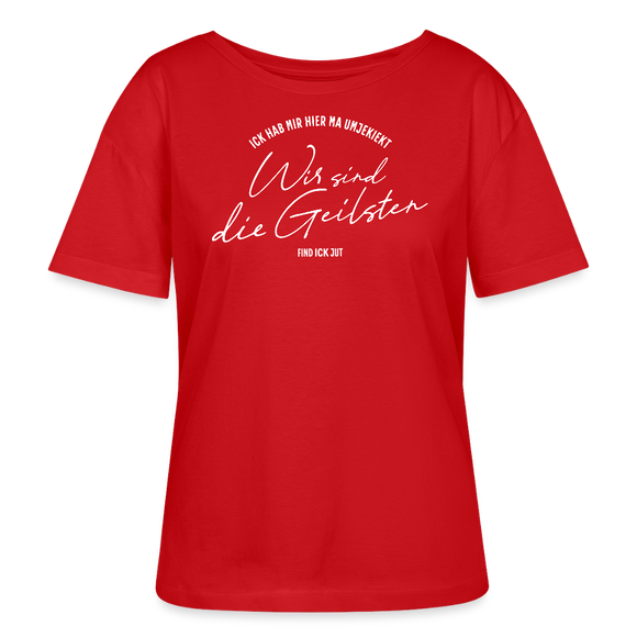 WIR SIND DIE GEILSTEN-Berlin2026-Rundhals Frauen Bio-T-Shirt - Rot