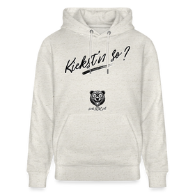 KIEKST'N SO?-Unisex Bio-Hoodie - Beige meliert
