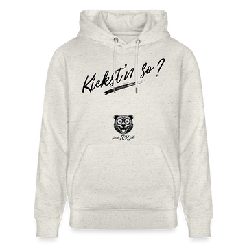 KIEKST'N SO?-Unisex Bio-Hoodie - Beige meliert