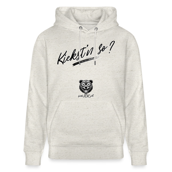 KIEKST'N SO?-Unisex Bio-Hoodie - Beige meliert
